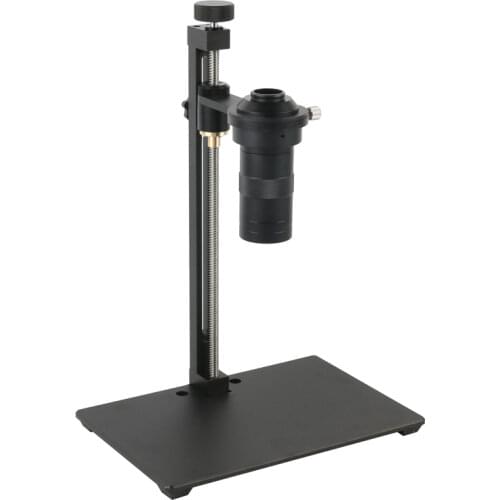 Mini Aluminum Alloy Video Microscope Camera Stand Table Holder Bracket 50mm Focusing Bracket C Mount Lens For HDMI USB Camera