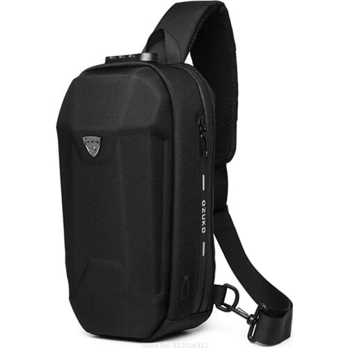 Xiaomi Hard Shell Chest Bag Anti Theft Sling Bag Crossbody Shoulder Bags USB Charging Waterproof Travel Outdoor Riding Pack