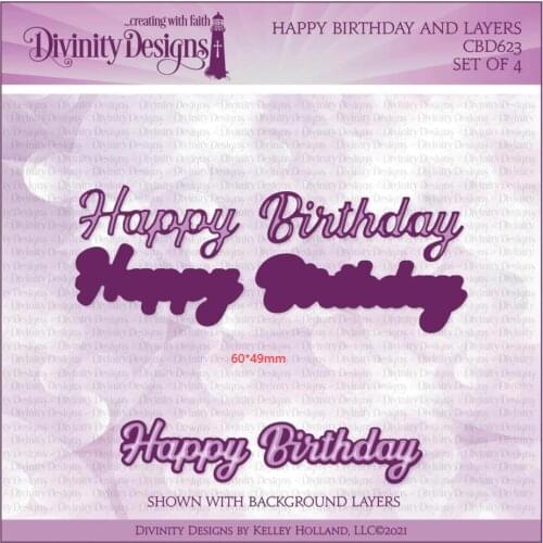 New Metal cutting dies Happy Birthday and Layers cut die mold card Scrapbook paper craft knife mould blade punch stencils