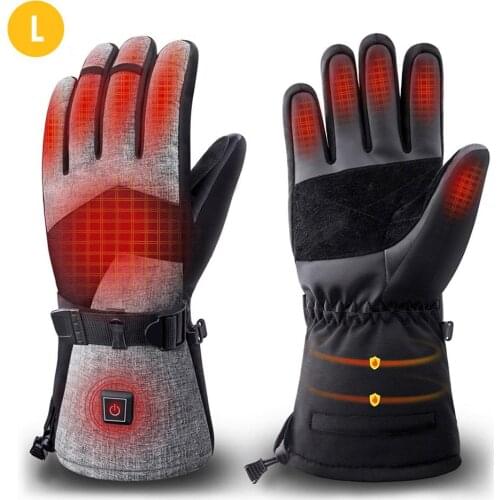 Mountaineering Gloves With 2500MAH Rechargeable Battery Waterproof Electric Heating Gloves For Ski Mountaineering Ski Motorcycle