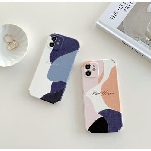 Rectangle Phone Case For iPhone 12 11 Pro Max X XS MAX XR SE 2020 7 8 6 6S Plus Liquid Silicone Back Funda Soft Protect Cover