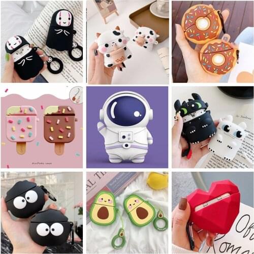 For AirPods 2 1 Case 3D Cartoon Animal Silicone Headphones Case for AirPods pro3 Wireless Bluetooth Earphone Protect Cover Bags