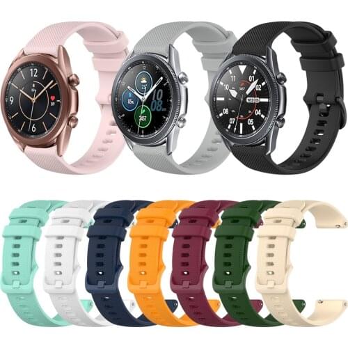 Silicone Wristband Strap For Samsung Galaxy Watch 3 45mm SM-R840 Band Watchband for Samsung Watch3 41mm SM-R850 Bracelet