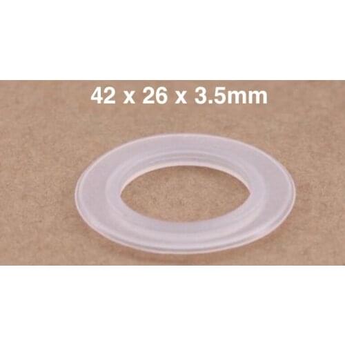 5x Silicone Flange Washers Sealing Gaskets 42x26x3.5mm O Ring Insulation Spacer OD42 ID 26mm