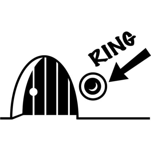 17.8X10.4CM MOUSE DOOR HOLE Funny Vinyl Decal Car Door Window Decoration Sticker