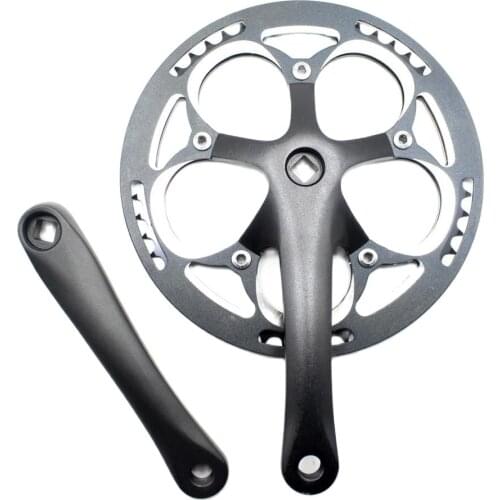 52T Single Speed 170mm Road Bike Folding Bicycle Crankset Aluminum alloy Bike Crank Set Chainwheel Sprocket gearwheel Accessorie