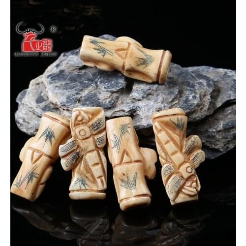 Beef bone accessories diy hand-carved pattern dragonfly bracelet necklace accessories