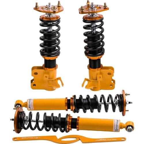 4pcs Coilovers Suspension Struts for Nissan S14 200SX 240SX 1994-1998 24 Ways Damper Adjustable
