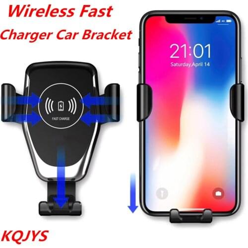 KQJYS 10W Qi Wireless Car Stand Fast Charger for iPhone / Samsung / Huawei / Xiaomi / Wireless Car Charging Stand