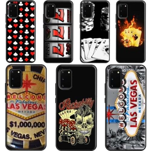 Las Vegas Casino Poker Phone Case For Samsung Galaxy S21 Ultra S20 FE S10E S8 S9 S10 Plus Cover For Note 10 9 20