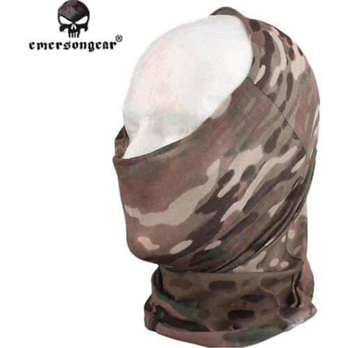 Emersongear Fast Dry Multi-functional Hood Headge Airsoft Hunting Scarf Emerson Camouflage Veil Mesh Scarves EM6628 Multicam