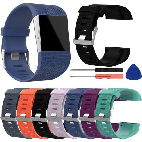 Essidi Silicone Smart Bracelet Strap For Fitbit Surge Watch Band Replacement For Fitbit Surge With Repair Tool Kits