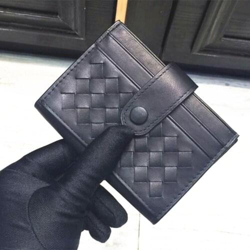 Brand Name Card Holder 100% Leather Card Holder Luxury Mens Ultra-thin Credit Card Wallet Anti-degaussing Ladies Coin Bag