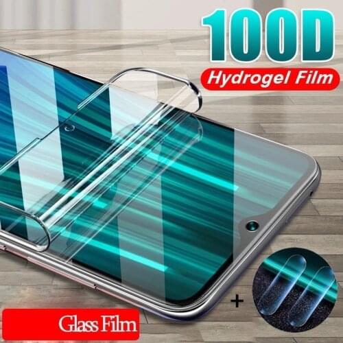 2 in 1 9D Hydrogel Film Glass For MOTO G9 Plus G8 Play G7 Power G 5G Plus Screen Protector Camera Len Film