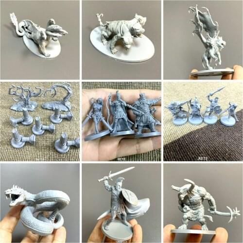 Mythic Battles Pantheon Greek Monster Ares Minotaur Warrior Fantasy Miniature Monolith Board Game Figure Role Playing Model Toy