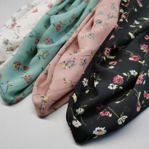 Flower Soft Chiffon Dress Scarf Soft Dropping Summer Fabric