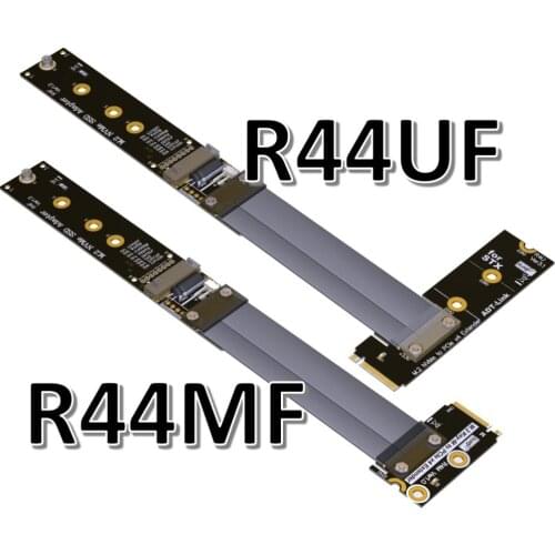 M.2 NVMe SSD Extension Cable M-Key Extender Turning 90 degrees Supports PCI-e 3.0 x4 Full Speed 5cm-60cm