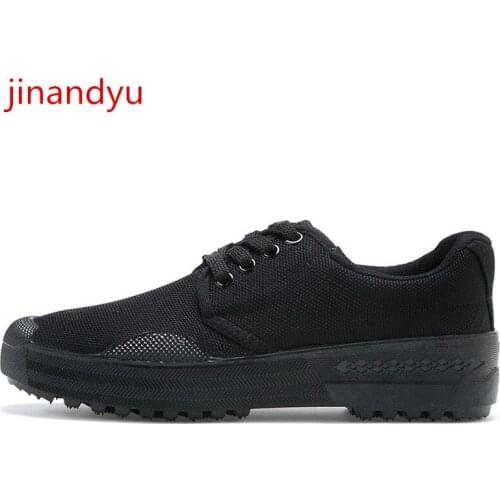 Men Flat Sneakers Non-leather Casual Shoes Man Sneaker Outdoor Unisex Shoe Lace-Up Non-slip Comfy Army Training Shoes for Male