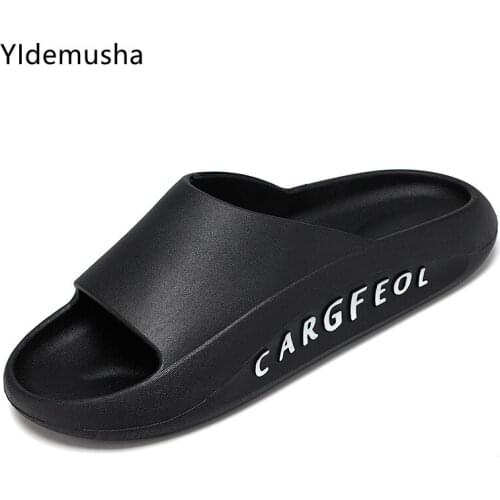 2021 New Fashion Breathable Men‘s Slippers Home Summer Beach Outdoor Slides Casual Men‘s Slipers Platform Mules Shoes Men Flats
