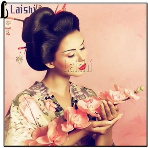 DIY Diamond Painting Japan geisha girl patterns full drill squareround bead Embroidery with Diamonds Mosaic Paint kit Decor Art