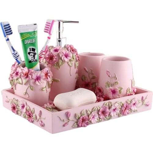 European-style Bathroom Set Storage Tray Kit Creative Household Bathroom Combination Fashion Home Ornaments Gifts