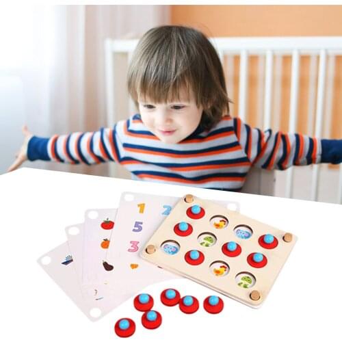 Puzzle Baby Early Educational Toy Wooden Memory Match Chess Game Kids Interaction Game Ability Educational Toys