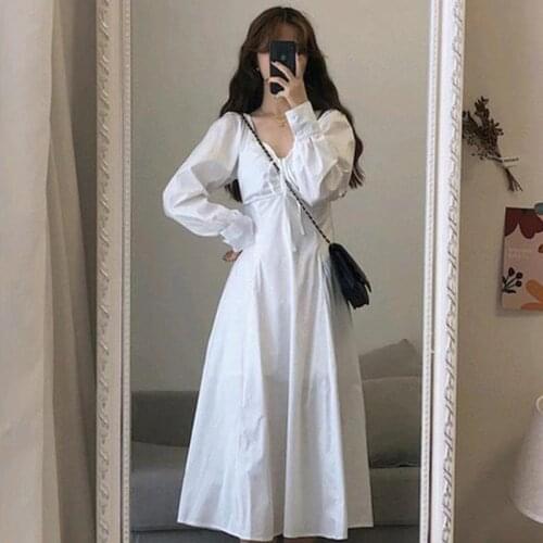 Dress Women Empire Japanese Style Sweet Draw String BF Summer Dresses Casual Elegant Gentle Soft Fashion Lady Holiday Harajuku