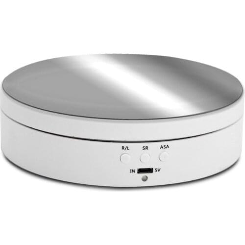Rechargeable Turntable Display Stand 360 degree Rotating Angel Speed Adjustment for Photography/Jewelry
