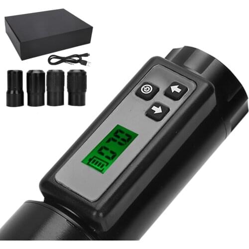 Professional Wireless Tattoo Machine Tattoo Pen with Battery LCD Display Replaceable Tattoo Grip Tattoo Pen Kit Tattoo Tool