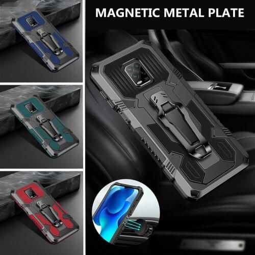 Shockproof Case For Xiaomi Redmi Note 9S 8 7 6 5 10X 9 Pro Max 5A 6A 7A 8A 9A 9C Mi Poco X3 NFC Phone Hybrid Armor Stand Cover