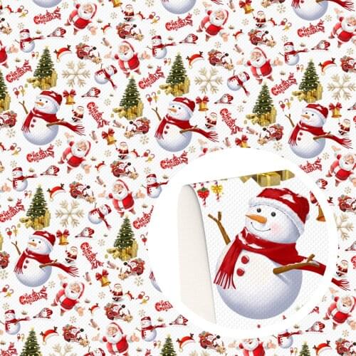 David accessories 30*140cm Flower Printed Faux Synthetic Leather For Hair Bow Bow-knot Bags DIY Accessories,1Yc4291