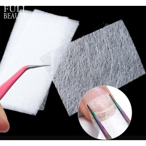 10pcs Silk Fiberglass for Nail Extension Form Non-Woven Silks UV Gel Building Fiber French Acrylic DIY Manicure Accessory CH1507