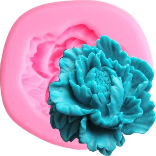 Peony Flower Silicone Mold DIY Wedding Chocolate Fondant Cupcake Topper Cake Decorating Tools Candy Soap Resin Clay Moulds