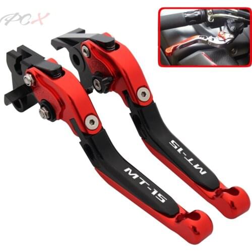 For YAMAHA MT-15 MT15 MT 15 M-slazz 150 2015-2019 2016 2017 2018 Motorcycle CNC Folding Extendable Adjustable Brake Clutch Lever