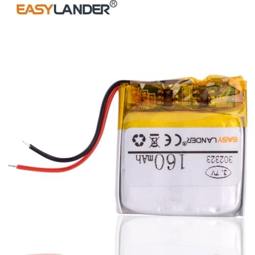 302323 3.7V 160mAh Replacement li Polymer Battery For iPOD G2 1GB MP3 MP4 616-0274 GPS JPR BT3030 AHB302323 032323
