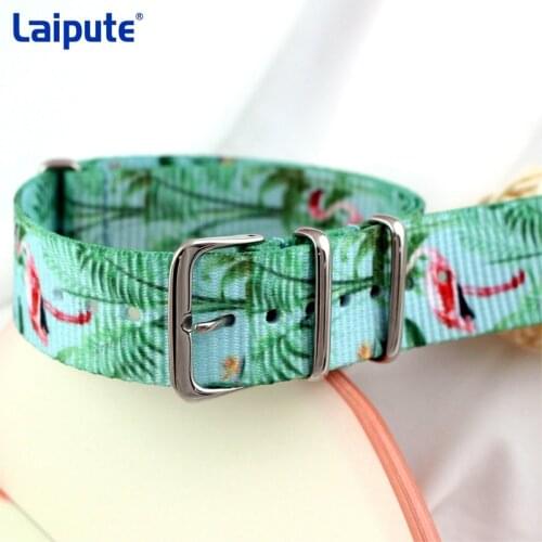 Heavy Duty Nylon NATO Watchband Strap 18mm 20mm Watch Band Retro Strap Silver Buckle