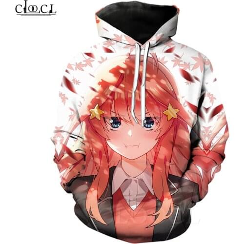 The Quintessential Quintuplets Hoodie Men Women Autumn 3D Print Anime Long Sleeve Hoodies Hipster Streetwear Casual Tops X390