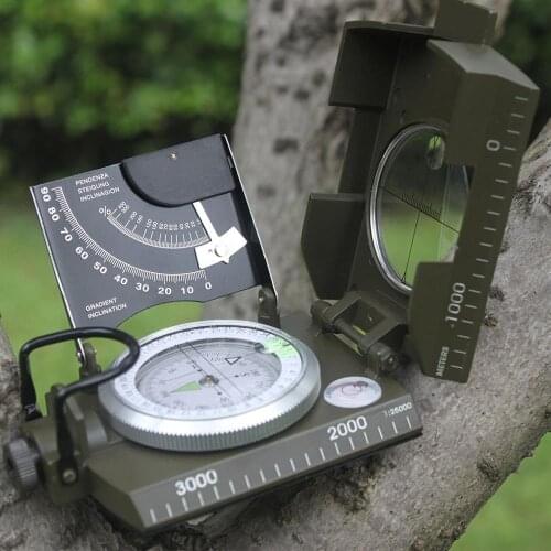 Outdoor Survival Military Compass Camping Hiking Water Compass Geological Compass Digital Compass Camping Navigation Equipment