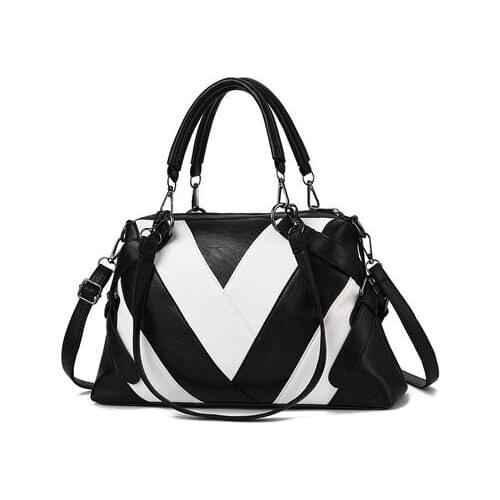 Womens Bags 2020 New Capacity Casual Crocodile Pattern Shoulder Messenger Bags Retro Bucket Bags Women Handbags Ladies PU Purse