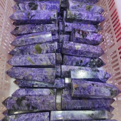 1pcs 7-9cm Natural Charoite Crystal point rare gem chakra healing reiki healing decorative gift