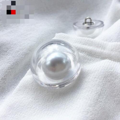 1pc Mushroom White Pearl Buttons For Clothing Cashmere Coat Buttons Childrens Sweater Jacket Decorative Button Diy Accessories