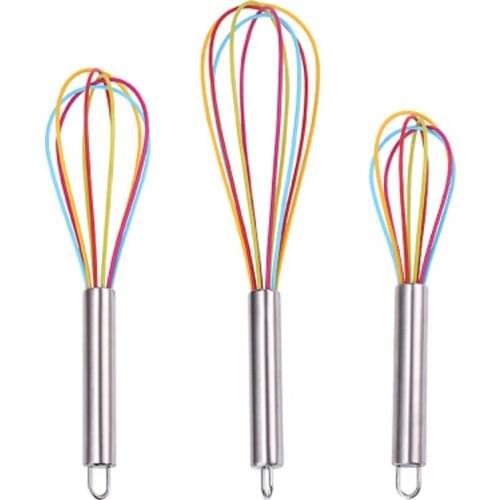 1pcs Drink Whisk Mixer Egg Beater Silicone Egg Beaters Kitchen Tools Hand Egg Mixer Cooking Foamer Wisk Cook Blender