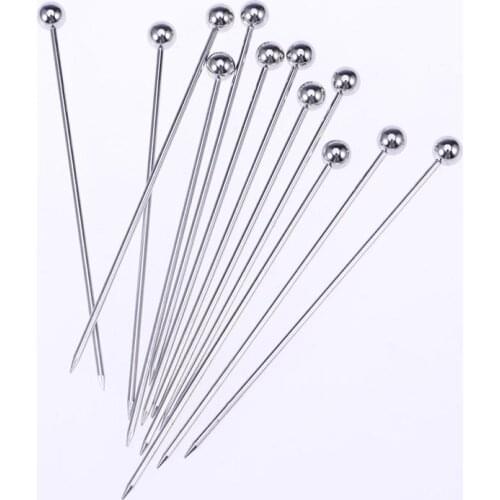 10/15/20 PCS Stainless Steel Cocktail Picks Fruit Sticks Toothpicks Cocktail Fruit Sign Kitchen For Party Bar