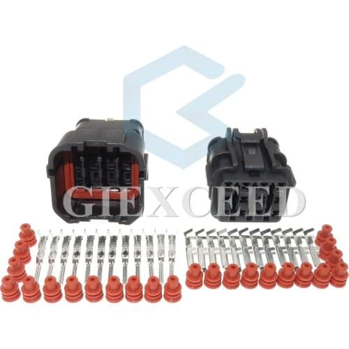 12 Pin MG640348 MG610346-5 Excavator Accelerator Pedal Motor Harness Connector Auto Cable Socket Female Male Waterproof Plug