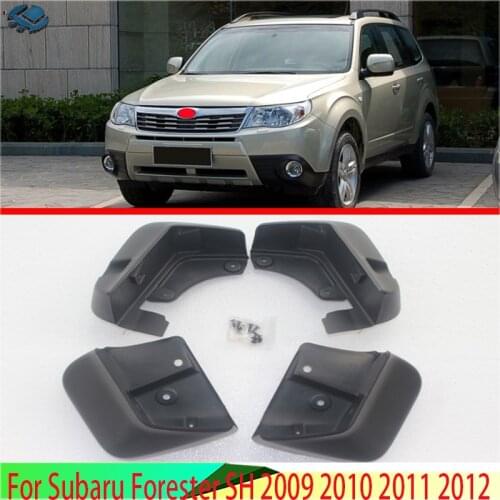 For Subaru Forester SH 2009 2010 2011 2012 4pcs Car Mud Flaps Front Rear Fender Flares Splash Guards Mudguards