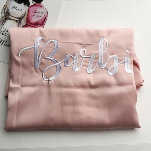 5pcs lot personalized White pink royal blue red Kimono silk robes wedding Bridal party Bridesmaid gift custom robe