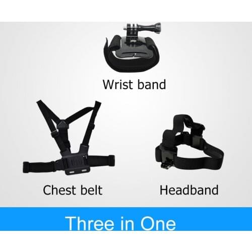 Motion camera SJ4000/SJ7000/4K three in one accessories accessory Wrist strap+Headband+Chest belt