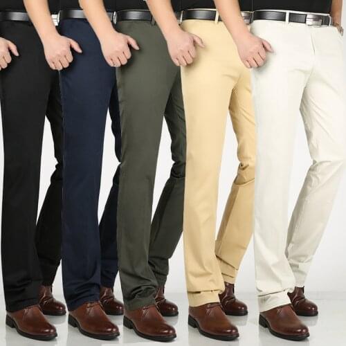 New Arrival Men Pants Loose Thin Casual Full Length Cotton Fashion Large Plus Size 29 30 31 32 33 34 35 36 38 40 42