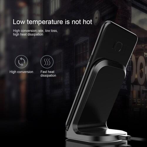 Qi Wireless Charger Charging Stand Bracket Holder for iPhone 8 Plus X Mobile Phone NK-Shopping