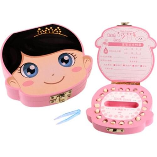 DHL 20pcs Baby Tooth Box Wooden Milk Teeth Organizer Storage Boys Girls Save Souvenir Case Baby Tooth Organizer for Kids